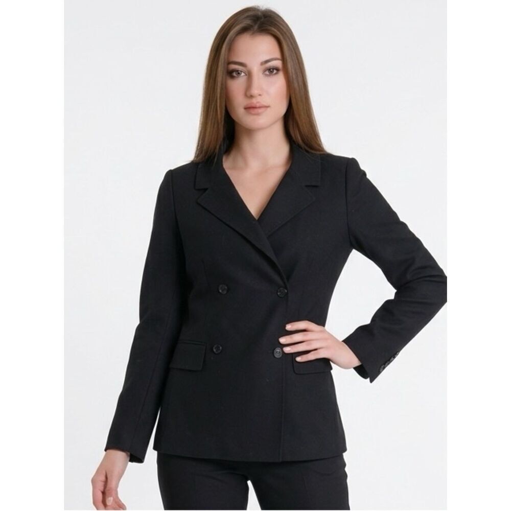 CELINEāPARIS | Designer Double-Breasted Black Blazer Womenās Size 46 (14)